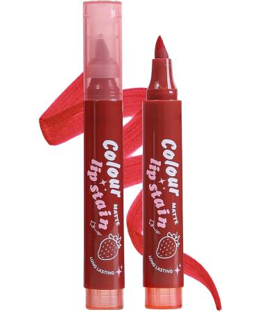Lipstick Highlighter Matte Red Tinted Applicator Smudge Resistant Long Lasting Tinted Lip Color for Women and Girls - Buy Online on GoSupps.com