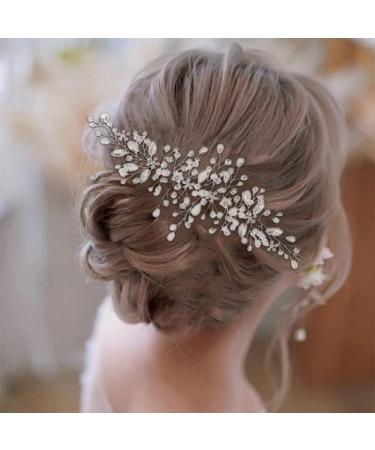 ISLHJDD Wedding Hair Clip Bridal Diamante Hair Comb Crystal Hair Comb Wedding Hair Accessory Decorative Wedding Hair Comb Hair Accessories for Brides Girls - Buy Online on GoSupps.com