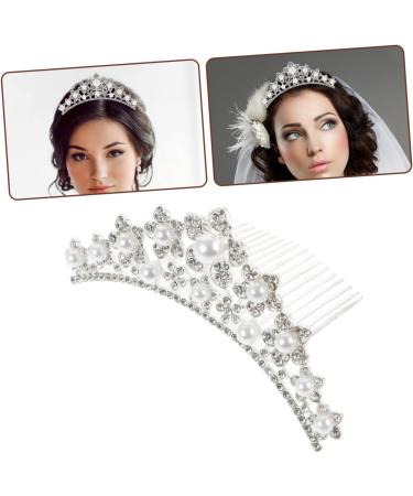 Ipetboom Pearl Hair Bands for Womens Hair Bridesmaid Hair Tie Crystal Hair Accessories Hair Combs for Women Rhinestone Jewelry Wedding Hair Clip Kids Tiara Headband Crown Women's - Buy Online on GoSupps.com
