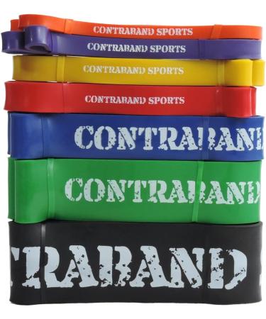 7419 41in Loop Elastic Resistance Bands - Weight Lifting Powerlifting & Yoga Stretch Bands for Gym Home & Travel (Orange - Buy Online on GoSupps.com