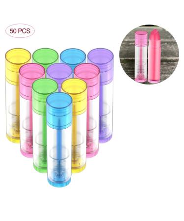 Proleo 50pcs Empty Lipstick Containers - 5G DIY Lip Balm & Cosmetic Storage with Colored Sleeves - Buy Online on GoSupps.com