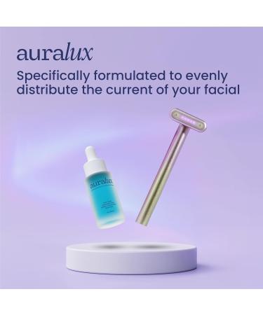 Auralux Renew Complex Serum for Face & Neck - Natural Anti-Aging Formula with Blue Tansy Hyaluronic Acid Aloe Vera - Perfect for Facial Wand & Red Light Therapy - 1 oz - Buy Online on GoSupps.com