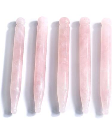 CCbeauty Handmade Natural Facial Rose Quartz Crystal Gua Sha Scraping Massage Tools Massage Wand Guasha for Body Eye Neck Back Acupuncture Therapy Stick Point Treatment Mother's Day Gift Set  #1 #1-Bar Shaped - Buy Online on GoSupps.com