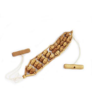 mitienda made with love massage band for back made of wood beech massage device for back reflex zones maderotherapy