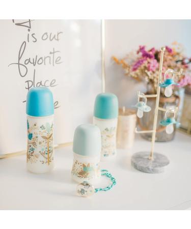 Suavinex Gold Edition Pacifier for 0-6 Months - Silicone Flat Roof Light Blue | International Shipping - Buy Online on GoSupps.com