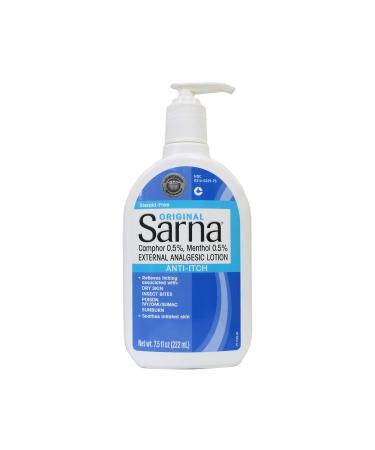 Sarna Anti-Itch Lotion Original 7.5 oz (Pack of 2) - Soothing Relief for Itchy Skin 7.5 Fl Oz - Buy Online on GoSupps.com