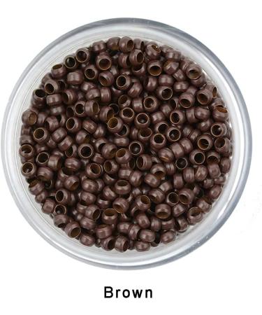 1000pcs 2.5mm Copper Nano Rings Beads Hair Extension Nano Rings Beads (Brown) 1000pcs Brown - Buy Online on GoSupps.com