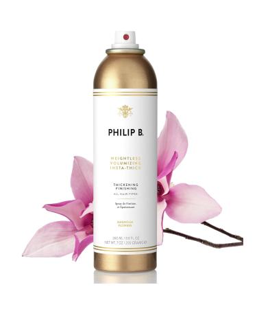 PHILIP B. Weightless Volumizing Insta-Thick Finishing Spray 8.8 oz - Styling Mist for a Full Bouncy Salon Blowout Look With Magnolia Flowers - Buy Online on GoSupps.com