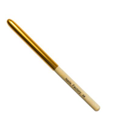 N&BF Professor Gel Brush Size 6 | Premium Kolinsky Red Marten Hair Nail Art Brush for Gel & Acrylic Design | Perfect for Professionals - Buy Online on GoSupps.com