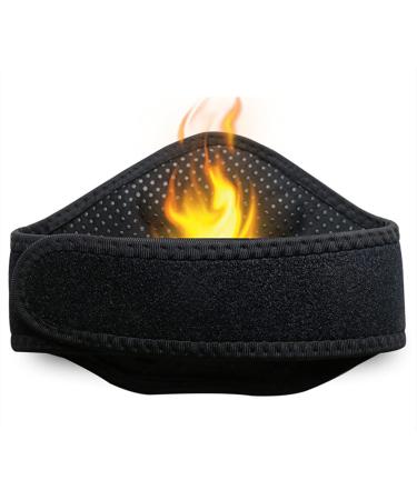 Itoda neck warmer self -heating neck bandage magnett therapy neck support winter neck protection neck crauses neck bandage thermal insulation collar with Velcro fastener neck heating pillow neck pain black - Buy Online on GoSupps.com
