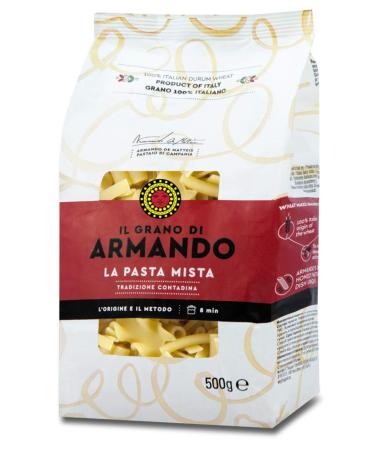 Armando Il Grano Di Armando La Pasta Mista Set of 3 Italian bronze-dipped pastas 100% Italian 500g