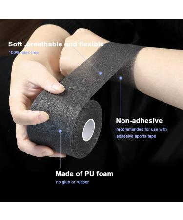 Qigui 4 Roles Athletic Tape - Foam Underwrap Bandage for Sports Injuries | 2.75 x 89' | Ideal for Ankle Wrist Elbow & Knee Support - Buy Online on GoSupps.com