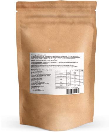 Buy 500g Creatine Powder - 100% Vegan Tasteless Gluten-Free Amino Acid Supplement - Pure Food Quality No Additives - Buy Online on GoSupps.com