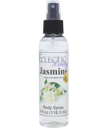 Jasmine Body Spray (Double Strength) 4 ounces Body Mist for Women with Clean Light & Gentle Fragrance Long Lasting Perfume with Comforting Scent for Men & Women Cologne with Soft Subtle Aroma Double Strength 4 Fluid Ounces