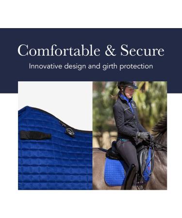 LeMieux White Dressage Suede Square Saddle Pad - Large | Equestrian Riding Equipment & Accessories - Buy Online on GoSupps.com