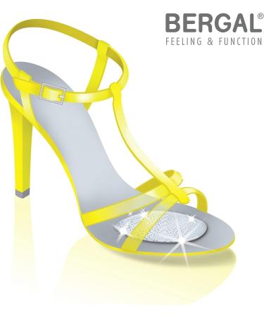 Bergal Magic Slip Stop Gel Pads - Transparent Self-Adhesive Forefoot Cushions for Women's High Shoes - One Size Comfort & Slip Prevention - Buy Online on GoSupps.com