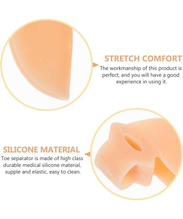 CLISPEED Silicone Thumb Splint Pairs | Toe Separators & Big Toe Spacers for Calluses, Bunions & Hallux Valgus Relief | Toe Straightener & Hammer Toe Protector Skin Color - Buy Online on GoSupps.com