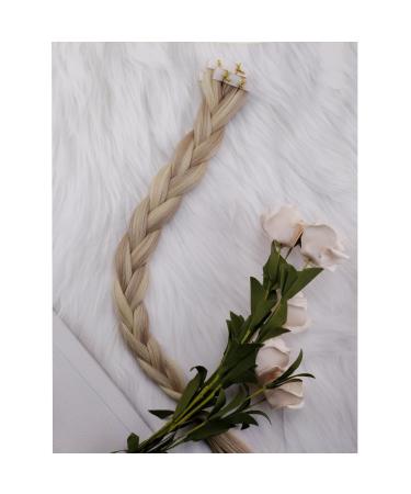 Laavoo Real Hair Tape Extensions Blonde Highlight Seamless 35cm #P18/613 | 5pcs Virgin Ash Blonde HairExtensions - Buy Online on GoSupps.com