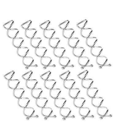 10 Pcs Silver Spiral Hair Pins Twist Screw Hair Pins DIY Hair Style Hair Clip Hair Accessories for Women and Girls - Buy Online on GoSupps.com