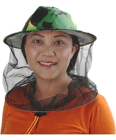 ZffXH Head Net Safari Hat with Mosquito Netting - Men Women Sun Cap for Gardening, Hiking, Fishing - 6 Pack (White & Camo) - Buy Online on GoSupps.com