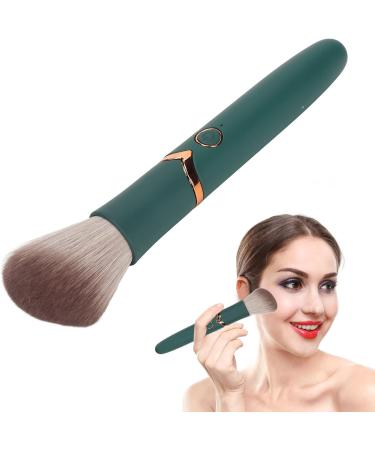USB Rechargeable Makeup Make Up Pinsel Hair Electric Beauty Brush Green Vibrator Makeup Brush Face 10 Gears Soft Fluffy - Buy Online on GoSupps.com
