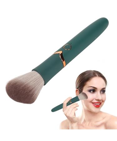 Rechargeable Makeup Brush - 180mAh Battery 10 Vibration Gears Waterproof Electric Beauty Brush for Travel - Soft Hair Eco-Friendly Green - Buy Online on GoSupps.com