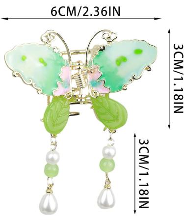 Butterflies Tassel Hair Clip | 3D Butterflies Clips | Hair Fashion Accessories Elegant Tassel Butterflies Hairpins Alloy Barrettes Tassel Butterflies -Shaped Hair Clip for Ladies Girls - Buy Online on GoSupps.com