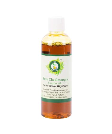 Huile Chaulmoogra | Hydnocarpus Wightiana | Pour les cheveux | Pour la peau | 100% naturel pur | Press froid | Non raffin | Chaulmoogra Oil | 100ml | 3.38oz By R V Essential