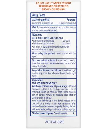 Rite Aid Earwax Removal Aid 0.5 fl oz - 6.5% Carbamide Peroxide | Ear Cleaner Kit - Buy Online on GoSupps.com