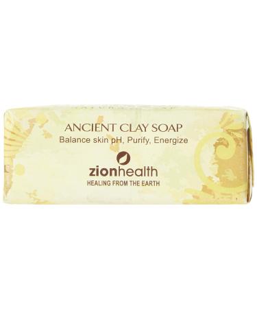 Zion Health Clay Soap - All-Natural Wind Formula 6 Ounce - Organic Skincare for Healthy Skin - Buy Online on GoSupps.com