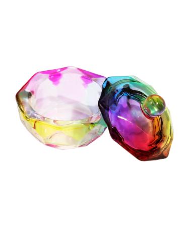 Nails Art Glass Dappen Dish Crystal Glass Dish Nails Art Dappen Dish With Lid Heart Shaped Liquids Crystal Cup B