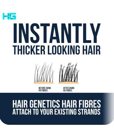 Hair Genetics Black Hair Fibres (50g) - Hair Loss Treatment for Thinning Hair - Buy Online on GoSupps.com