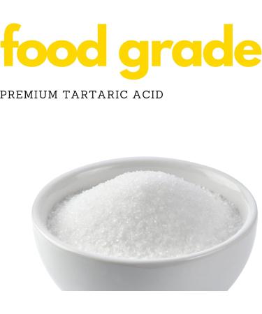 Tartaric acid (1lb) by Elo s Premium |100% All-Natural Food Grade Food Additive & Antioxidant| Packed In Canada| Non-GMO Kosher and Halal Friendly Gluten Free| Used As An Acidulant In Grape/Lime Drinks Gelatin Desserts Jams Sour Candy and More - Buy Online on GoSupps.com
