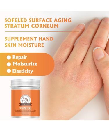 HAPPYWOO Hydrating Hand Cream with Horse Oil Hand Care Antifreeze Anti-Crack Moisturizing Refreshing and Non-Greasy - Buy Online on GoSupps.com
