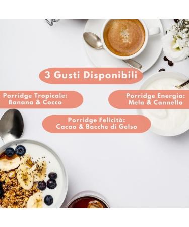 Mimina Happy porridge oatmeal cocoa flavor organic oatmeal vegan whole grains for breakfast nutritious snack 300 g pack - Buy Online on GoSupps.com