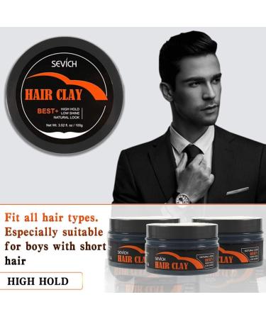 Matte Textured Hair Style Clay for Men - Styling Paste Long-Time Strong Hold 2.82 Oz Hair Styling Product for Thicken Volume Building Grey - Buy Online on GoSupps.com