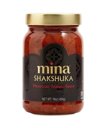 Mina Shakshuka Sauce, Moroccan Tomato Sauce, No Sugar Added, Keto, Delicious with Eggs, Pasta, Chicken and More, 16 Ounce