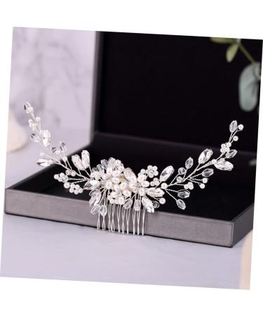 MAGICLULU Pearl Comb Hair Side Comb Bride Hairpin Comb Pearl Hair Pin Wedding Hair Accessories Wedding Hairpin Bridal Headdress Bride Headdress Comb Rhinestone Hairpins - Buy Online on GoSupps.com