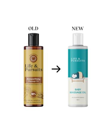 Life & Pursuits Baby Massage Oil - Ayurvedic Natural Oil with Organic Calendula, Sesame, Coconut Oil & Vitamin E - 6.76 fl oz - Buy Online on GoSupps.com