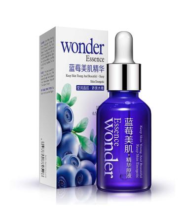 BIOAQUA Wonder Blueberry Pure Essence Anti-Aging Whitening Moisturizing Hyaluronic Acid Fluid Nourishing 15Ml