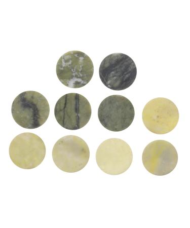 Healeved 10pi ces Jade Stone Eyelash Extension Pads Reusable Adhesive Pallets Professional Eyelash Glue Holder for Extensions Accessories