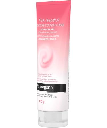 Neutrogena Pink Grapefruit Cream-to-Foam Facial Cleanser for Acne Prone Skin 100 g Cleanser (Cream-To-Foam) - Buy Online on GoSupps.com