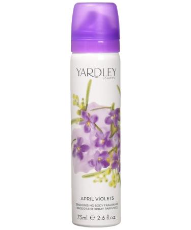 Yardley of London Refreshing Body Spray for Women April Violets 2.6 Ounce