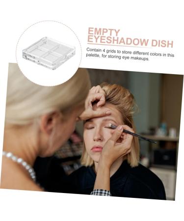 Gogogmee 10pcs Boxes Eye Shadow Box Highlighter Makeup Eyeshadow 4 Grid Foundation Blush Empty Make up Sample - Buy Online on GoSupps.com
