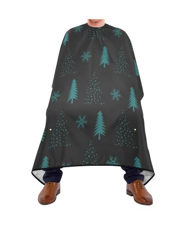Waterproof Barber Cape -Green Tree Cheetah Haircut Bib for Men Unisex Hair Cutting Cape(8rp1a)