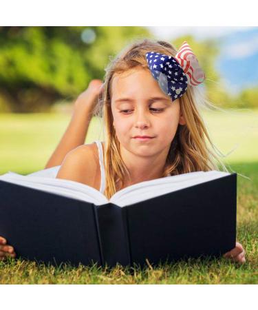 2 Pcs Large JOJO American Flag Hair Bow Independence Day Ribbon Clips 8 Inch Handmade Grosgrain Hair Accessories - Buy Online on GoSupps.com