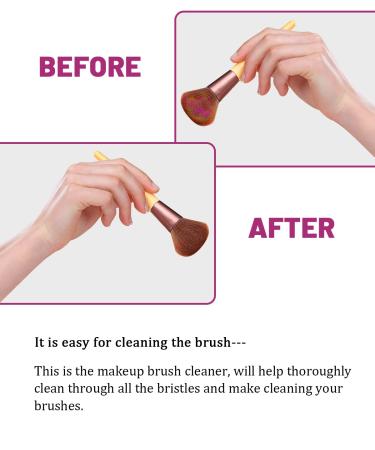 Silicone Makeup Brush Cleaner Mat - Big Size Portable Scrubber for Cosmetic Brushes - Rose Red - Buy Online on GoSupps.com