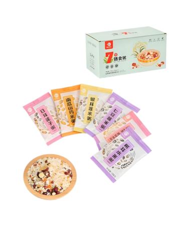 7 Paquets De Congee Grains Entiers 700 G Saveurs Bouillie Petit-d jeuner Nutritive Cuisson Facile Avec Cuisini re/cuiseur Riz Pr t En 30 Minutes Adapt Toute La Famille