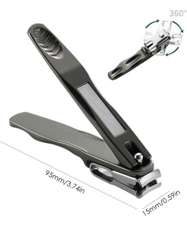 Nail clipper for women stainless steel manicure scissors with nail file nail clipper for men and women pedicure tools ingrown nail care - Buy Online on GoSupps.com