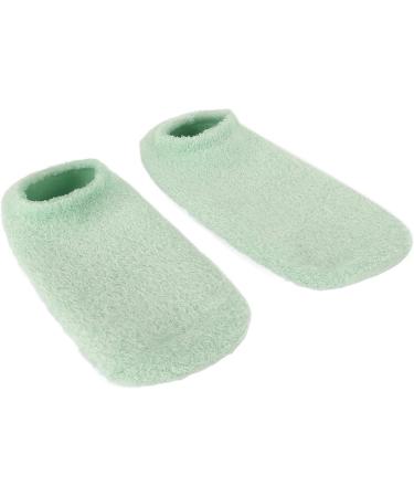 Qukaim Dry Feet Moisturizing Socks Moisturizing Foot Gel Socks Reusable Cracked Skin Care Socks Prevent Slip Foot Mask Green Remove Dry Feet 1 Pair - Buy Online on GoSupps.com